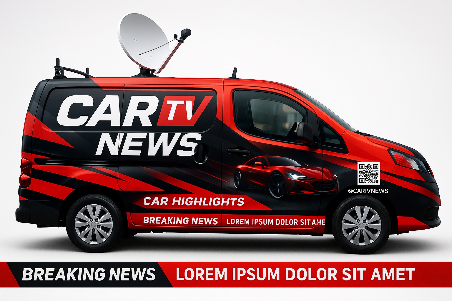 A compelete car wrap design